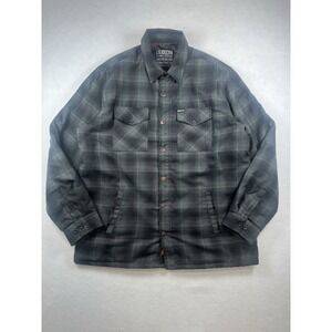 DIXXON FLANNELS SNAP ON TOOLS INSULATED SHIRT JACKET QUILT LINED SZ XL RARE